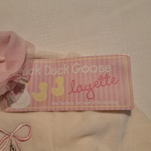 Duck Duck Goose girls 3-6 months velour footie, not sleepwear - Picture 3 of 7